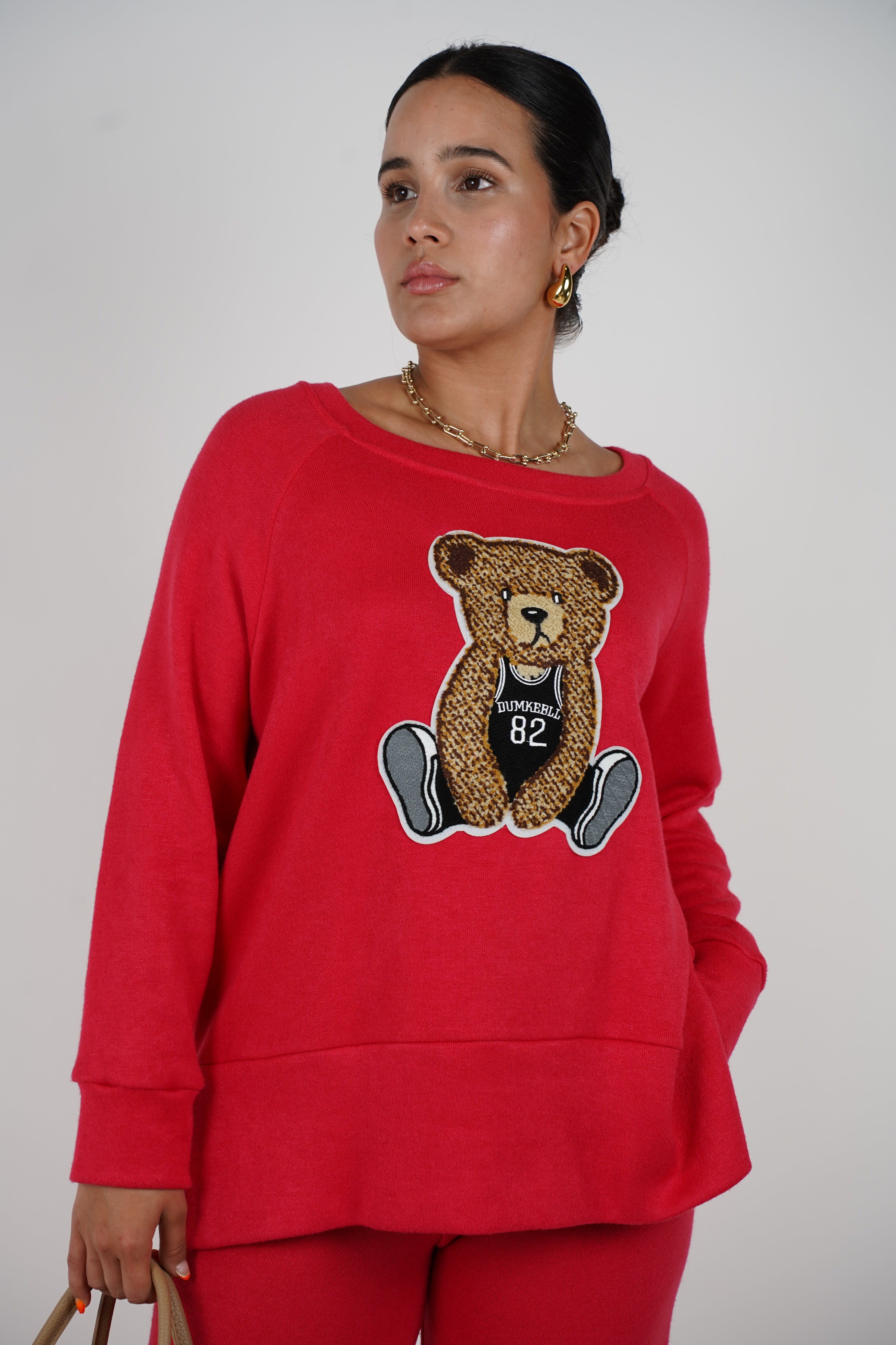 Conjunto de suéter de oso